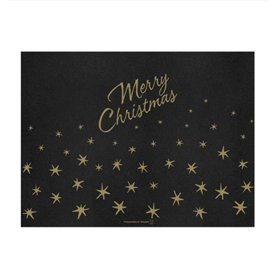 SETS DE TABLE 'MERRY CHRISTMAS' 55 G/M2 30x40 CM NOIR AIRLAID (800 UNITÉ)