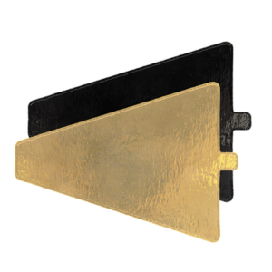BASES TRIANGULAIRES DOUBLE FACE 950 G/M2 11x14 CM OR/NOIR CARTON (200 UNITÉ)