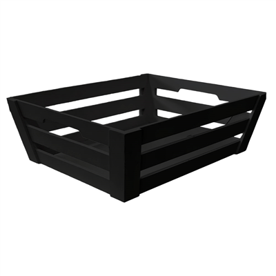 BOÎTE PRÉSENTATION WOOD  40x30x12 CM NOIR BOIS (1 UNITÉ)