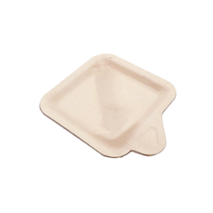 MINI ASSIETTES CARRÉES WOOD 13,5x11,2x0,8 CM NATUREL BOIS (600 UNITÉ)