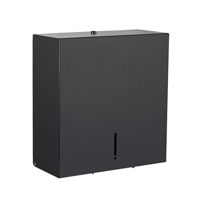 DISTRIBUTEUR HYGIÉNIQUE MAXI JUMBO   31,3x13x32,8 CM NOIR INOX (1 UNITÉ)